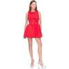 Women's Blythe Bows A-Line Micro Mini Skirt Dress, Red & Red Bows - Dresses - 2