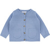 Sweater Cardigan, Blue - Cardigans - 1 - thumbnail