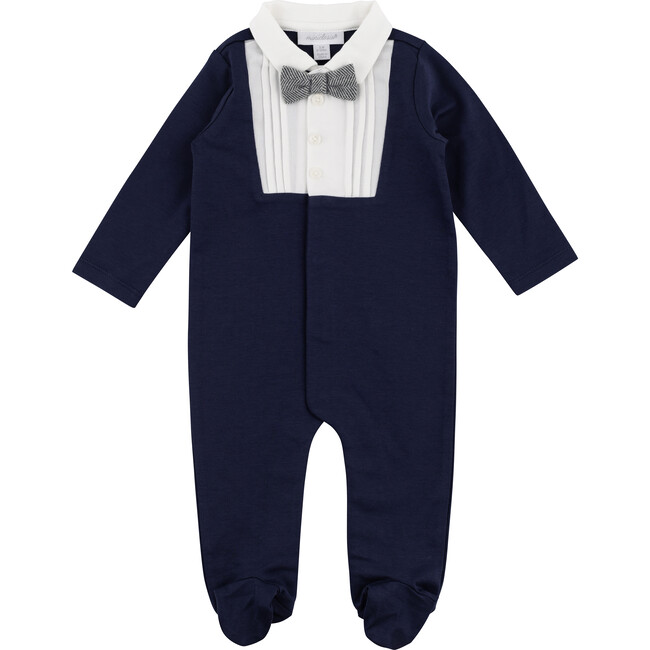 Tuxedo Footed Coveral, Navy