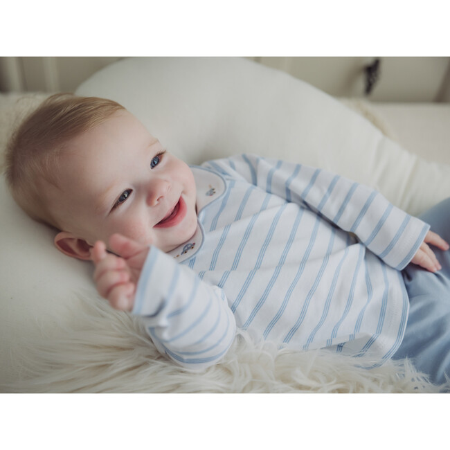 Stripe Top & Pant Set, Blue - Mixed Apparel Set - 3