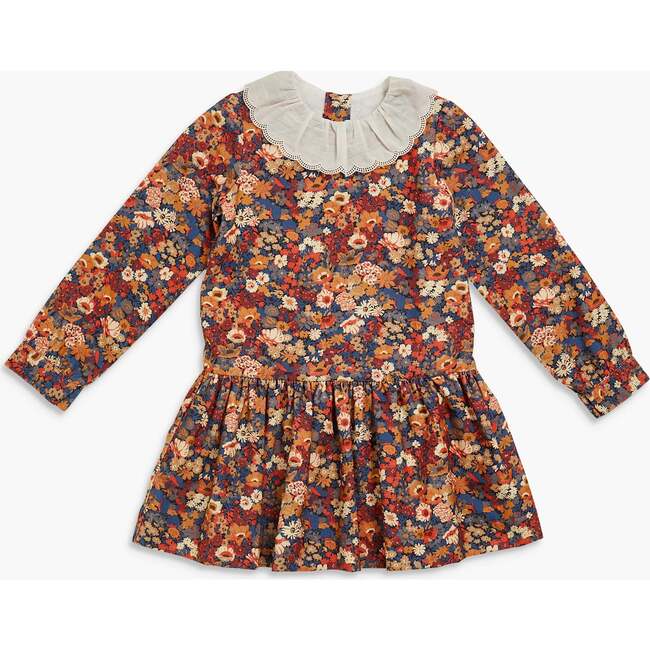 Chloe Dress Thorpe Orange Liberty - Dresses - 1