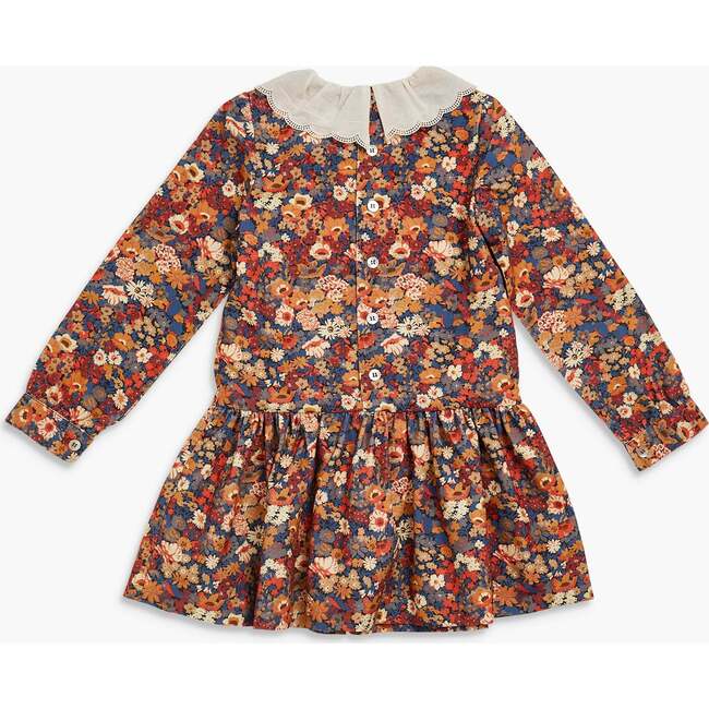 Chloe Dress Thorpe Orange Liberty - Dresses - 3