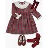 Pompadour Dress Red Tartan - Dresses - 2