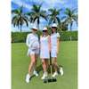 Women's Zinnia Wide & Short Brim Tennis & Croquet Ribbon Sun Hat, White - Hats - 5