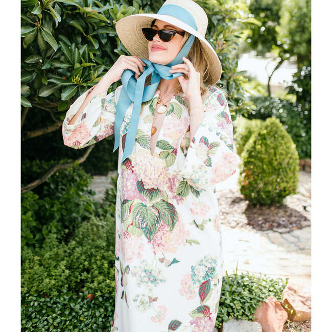 Women's Wildflower Pop-Up Retro Garden Ribbon Sun Hat, Natural - Hats - 4