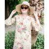 Women's Wildflower Pop-Up Retro Garden Ribbon Sun Hat, Natural - Hats - 6