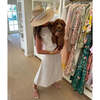 Women's Amaryllis Wide & Short Brim Grosgrain Ribbon Sun Hat, Dark Brown - Hats - 4