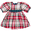 Girls Ruby Dress , Holiday Tartan - Dresses - 1 - thumbnail