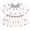 Girls Fiona Dress , Holly Embroidery - Dresses - 1 - thumbnail