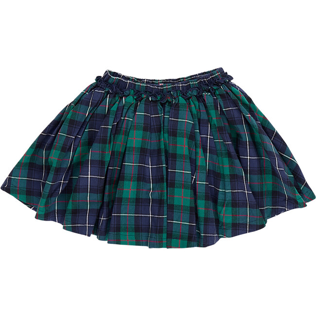 Girls Gianna Skirt , Green Tartan