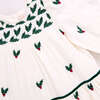 Girls Fiona Dress , Holly Embroidery - Dresses - 3