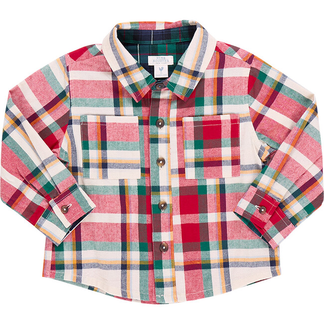 Boys Jack Shirt , Holiday Tartan - Shirts - 1