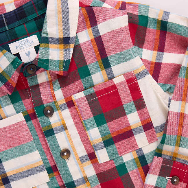 Boys Jack Shirt , Holiday Tartan - Shirts - 2