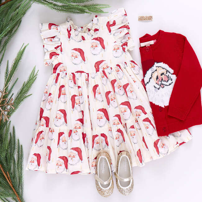 Girls Jennifer Dress , Vintage Santas - Dresses - 6