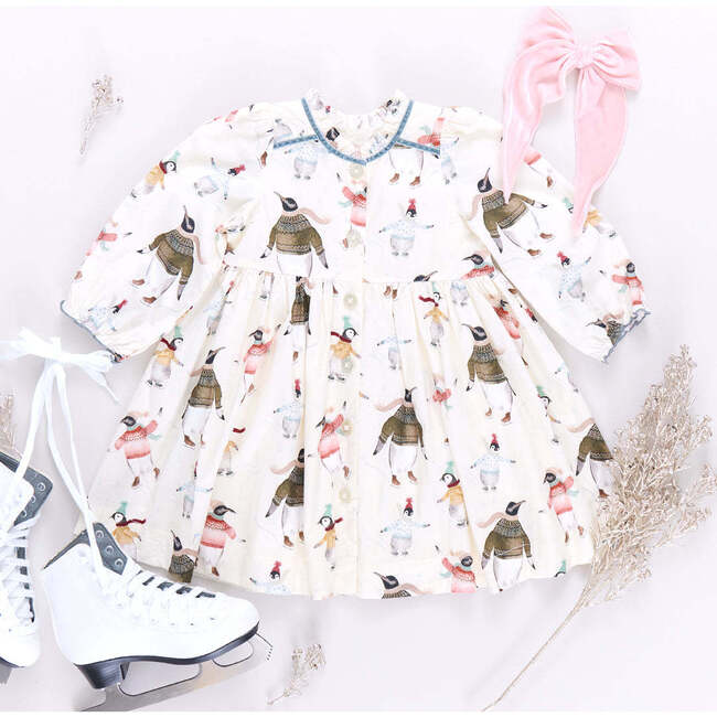 Girls Charlie Dress , Penguins On Ice - Dresses - 6