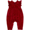 Baby Girls Velour Jennifer Jumper , Red - Rompers - 1 - thumbnail