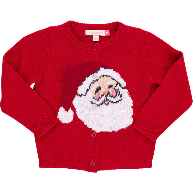 Baby Girls Maude Sweater , Red Santa