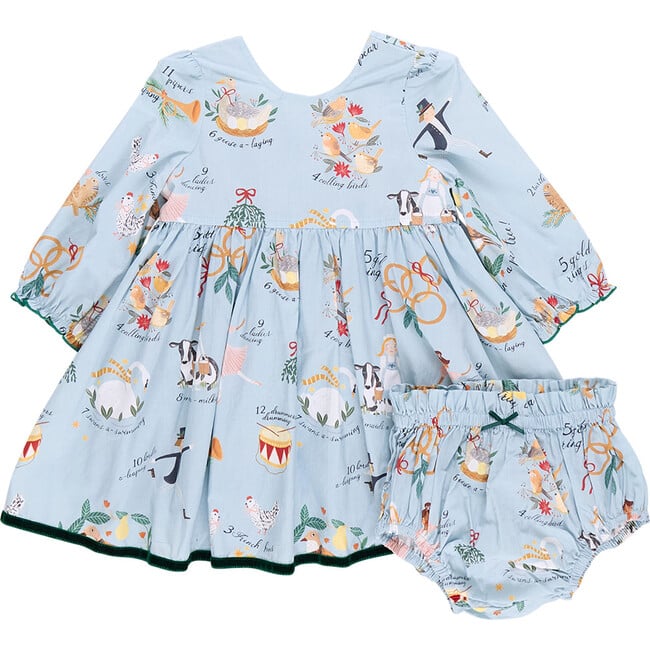 Baby Girls Amma Dress Set , 12 Days of Christmas