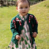 Baby Girls Constance Sweater , Green Candy Cane Bows - Sweaters - 2