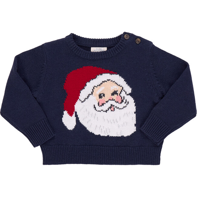 Baby Boys Oliver Sweater , Navy Santa