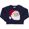 Baby Boys Oliver Sweater , Navy Santa - Sweaters - 1 - thumbnail