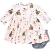 Baby Girls Charlie Dress Set , Penguins on Ice - Dresses - 4