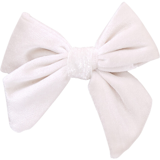 Girls Velour Bow , Snow White