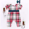 Baby Girls Ruby Jumper , Holiday Tartan - Rompers - 5