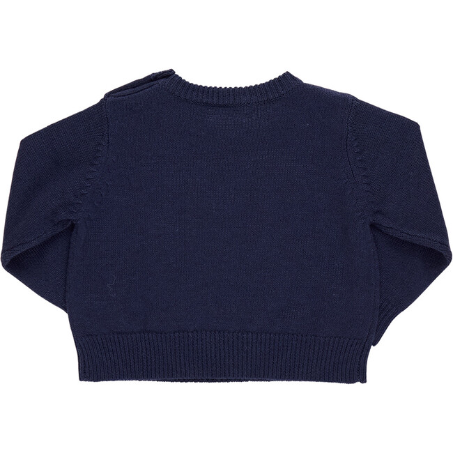 Baby Boys Oliver Sweater , Navy Santa - Sweaters - 4