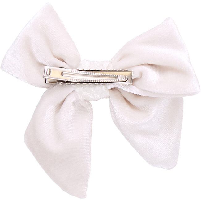 Girls Velour Bow , Snow White - Bows - 3