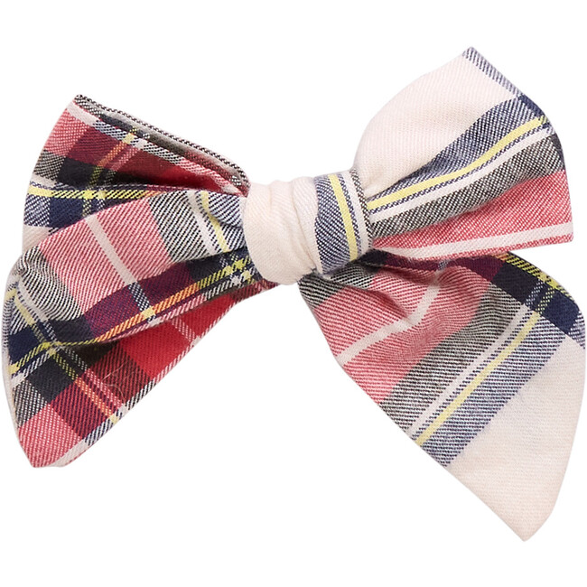 Girls Bow , Holiday Tartan