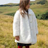 Girls Fur Kate Coat , Snow White - Coats - 4