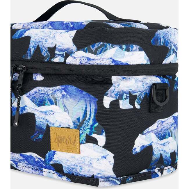 Polar Bears Print Lunch Box, Black - Lunchbags - 3