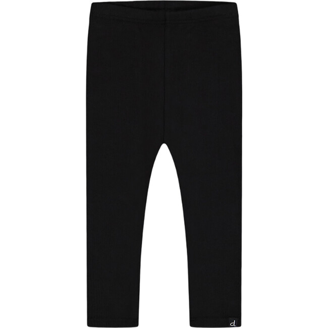 Corduroy Rib Leggings, Black