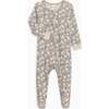 Peyton Zipper Footie, Verbena Floral/Wren - Footie Pajamas - 1 - thumbnail