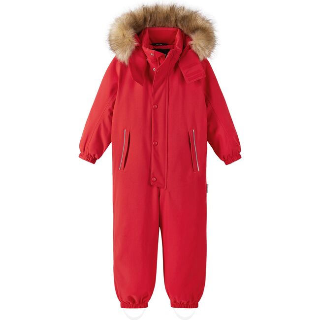 Stavanger Reimatec Waterproof Hooded Winter Overall Snowsuit, Tomato Red - Snowsuits - 1