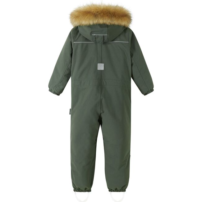 Stavanger Reimatec Waterproof Hooded Winter Overall Snowsuit, Thyme Green - Snowsuits - 2