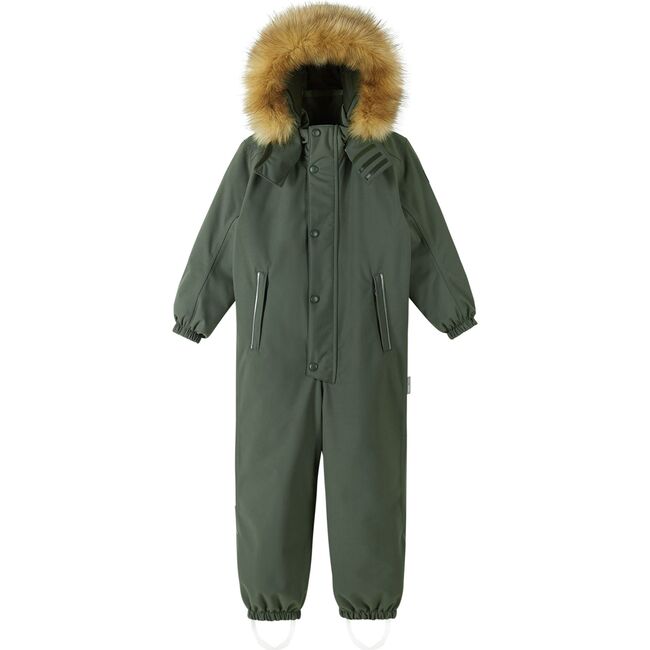 Stavanger Reimatec Waterproof Hooded Winter Overall Snowsuit, Thyme Green - Snowsuits - 3