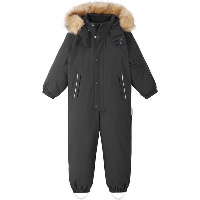 Stavanger Reimatec Waterproof Hooded Winter Overall Snowsuit, Black