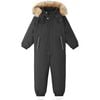 Stavanger Reimatec Waterproof Hooded Winter Overall Snowsuit, Black - Snowsuits - 1 - thumbnail