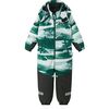 Kurikka Reimatec Waterproof Hooded Winter Overall Snowsuit, Snow Green - Snowsuits - 1 - thumbnail