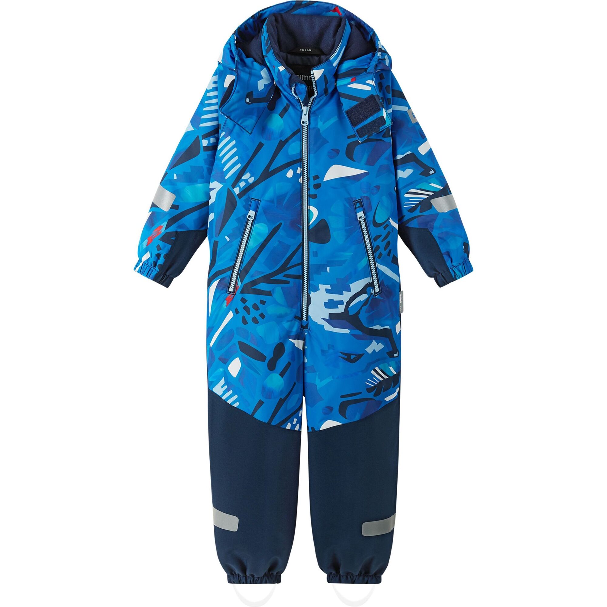 Kurikka Reimatec Waterproof Hooded Winter Overall Snowsuit, Blue - Snowsuits - 1