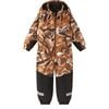 Kurikka Reimatec Waterproof Hooded Winter Overall Snowsuit, Cinnamon Brown - Snowsuits - 1 - thumbnail