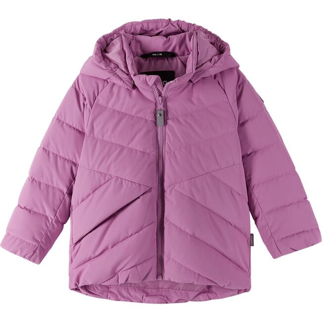 Kupponen Coffee Bean Hooded Puffer Down Jacket, Mauve Pink