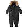 Gotland Reimatec Waterproof Hooded Winter Overall Snowsuit, Black - Snowsuits - 1 - thumbnail