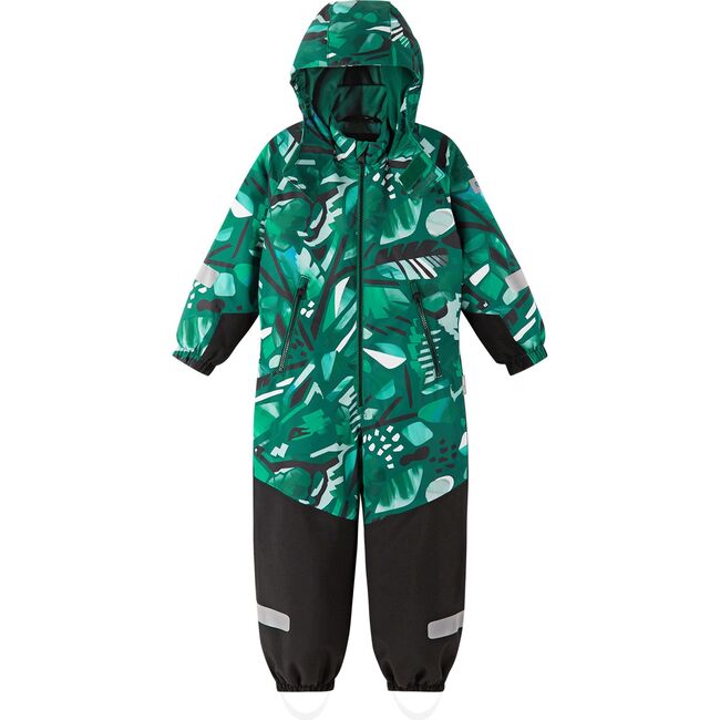 Kurikka Reimatec Waterproof Hooded Winter Overall Snowsuit, Deeper Green - Snowsuits - 3