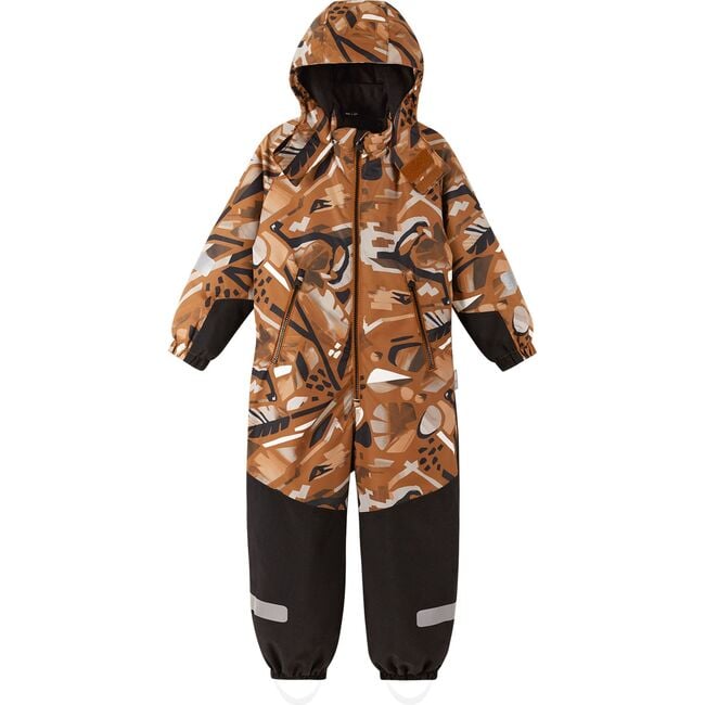 Kurikka Reimatec Waterproof Hooded Winter Overall Snowsuit, Cinnamon Brown - Snowsuits - 3