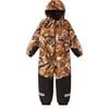 Kurikka Reimatec Waterproof Hooded Winter Overall Snowsuit, Cinnamon Brown - Snowsuits - 3