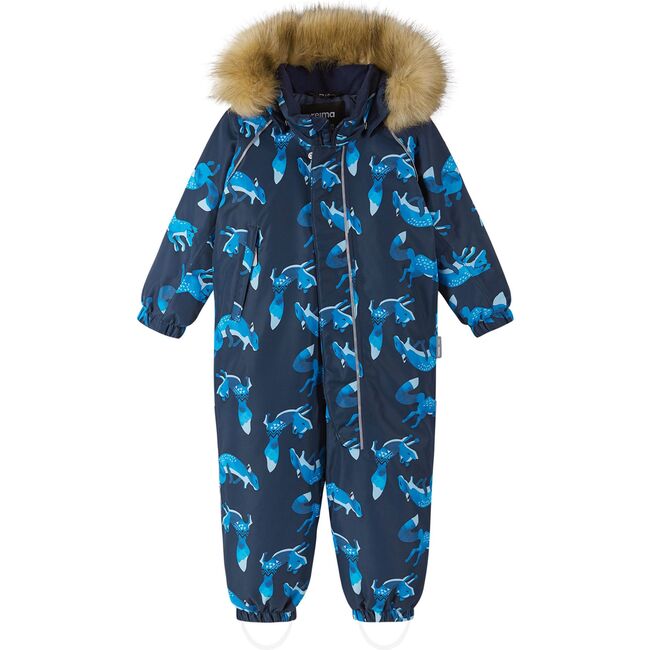 Baby Lappi Reimatec Waterproof Hooded Winter Overall Snowsuit, Navy