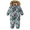 Baby Lappi Reimatec Waterproof Hooded Winter Overall Snowsuit , Cool Green - Snowsuits - 1 - thumbnail